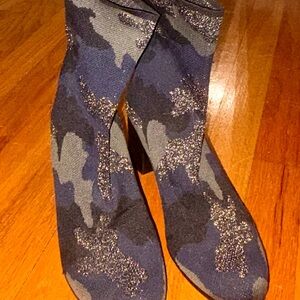 Joie Blue and Black Ankle Boots